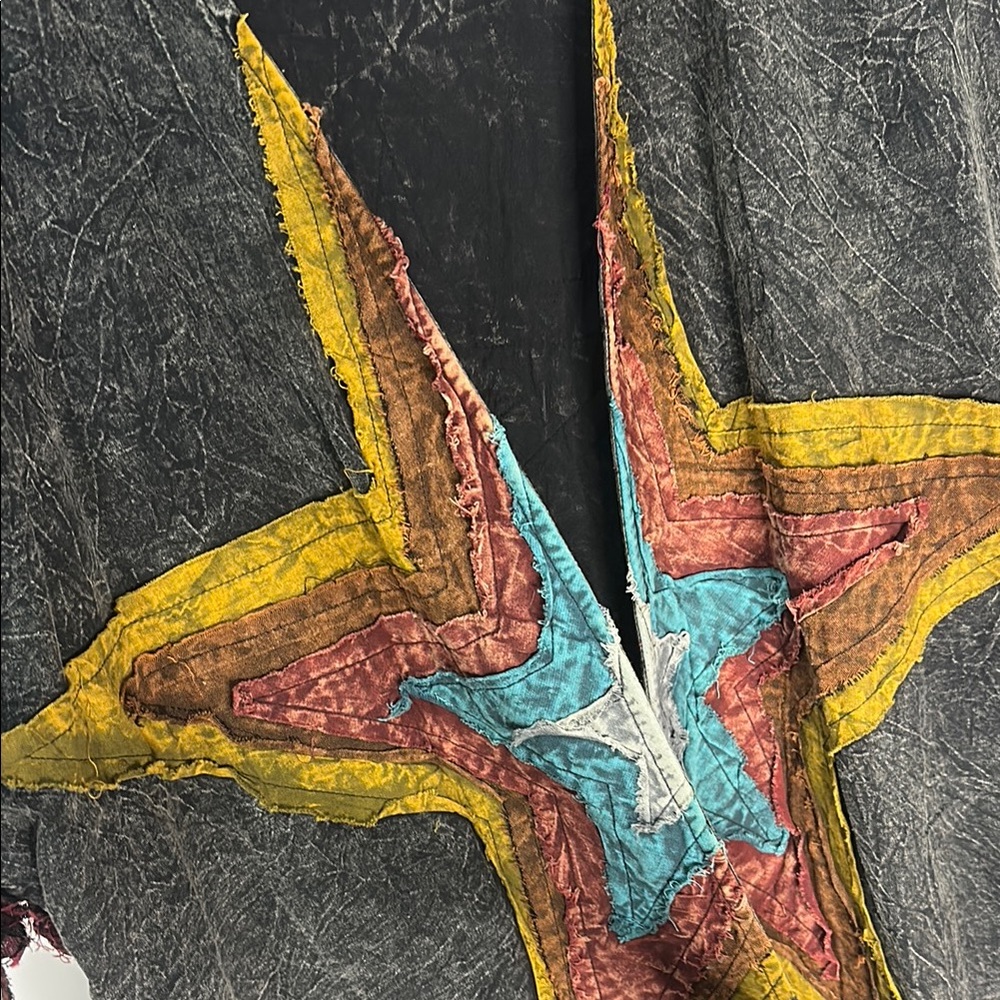 Colorful Star Patterned Kimono - Picture 10 of 12